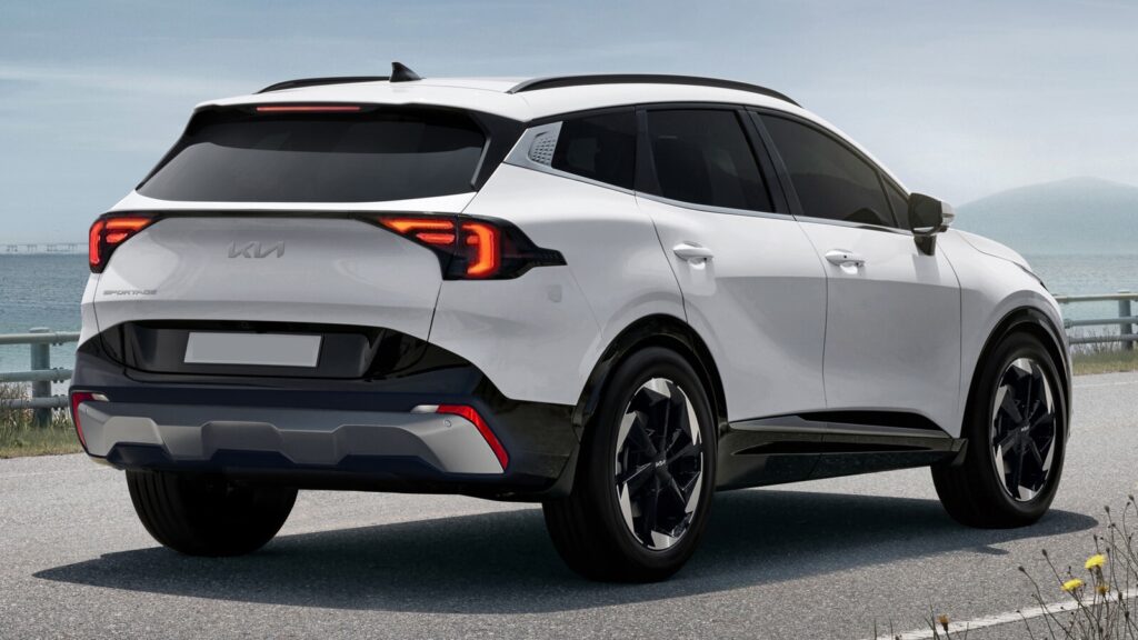 KIA Sportage 2025 Facelift Renders Back Lights